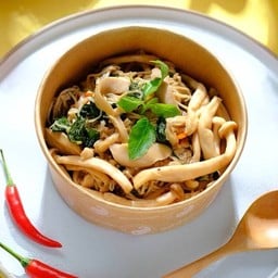 Stir-fried Mushroom with Holy Basil - ผัดกะเพราเห็ด ( Size M )