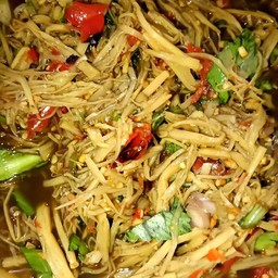 ชุปหน่อไม้.ตำพริกสดแบบอีสาน