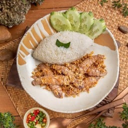 ข้าวกั้งกระเทียม.