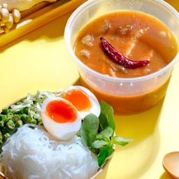 Konjac Noodles With Jungle Herb Curry And Egg - เมนูใหม่! เส้นบุกน้ำยาป่าไข่ต้ม