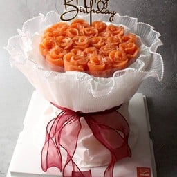 บูเก้ไข่มุกโบว์แดง 850กรัม