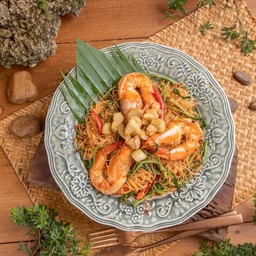 หมี่กะเฉดกุ้งสด