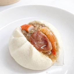 ซาลาเปาอกแตกหมูสับสามเซียนจัมโบ้
