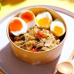 Chili Paste with Enoki & 2 Boiled Eggs - น้ำพริกซุปเห็ดเข็มทอง+ไข่ต้ม2ฟอง