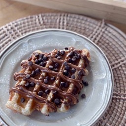 ครอฟเฟิลเนยฝรั่งเศส - ช็อกชิพนูเทลล่า