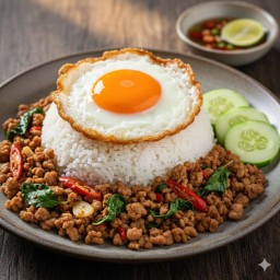 ข้าวกะเพราหมูสับ