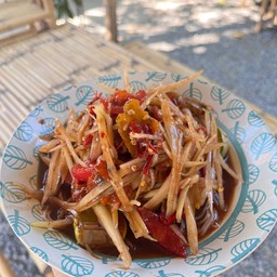 ตำซั่วหอยดองปลาร้า