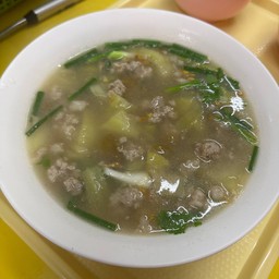 ต้มเกี่ยมบ๊วยหมูสับ