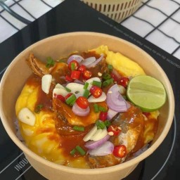 ข้าวไข่ข้นกระเพรา379