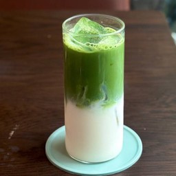 Iced Ceremonial Matcha Latte(Yame)