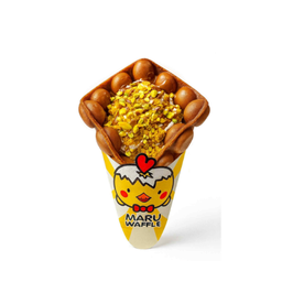 Dubai Chocolate Bubble Waffle