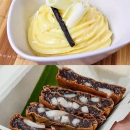 บ้าบิ่นมะพร้าวอ่อน+ครีมวานิลลา