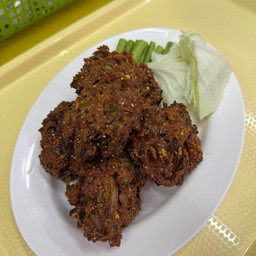 ลาบหมูทอด