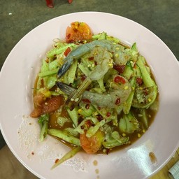 ตำแตงกุ้งสด