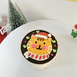 เค้กถ้วยช็อคคริสต์มาสแมว