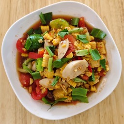 ตำข้าวโพดหมูยอ