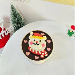 เค้กถ้วยช็อคคริสต์มาสหมี