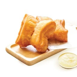 ปาท่องโก๋ยักษ์ 2 ชิ้น พร้อมดิปปิ้งครีม (2 ออนซ์) 1 กระปุก