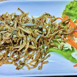 ปลาข้าวสารทอด