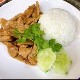 ข้าวอกไก่ทอดเกลือ