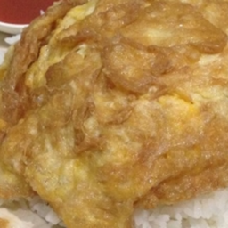 KH03.61 กึ่งบุพเฟต์ ข้าวไข่เจียว 2 ฟอง /เลือกใส่เนื้อสัตว์ได้ไม่อั้น