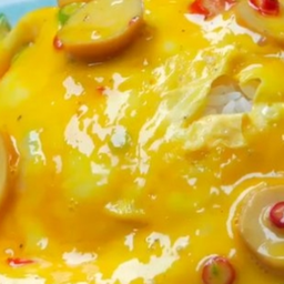 KH03.45 ข้าวไข่ข้น 2ฟอง ใส่หมูยอ 50 กรัม