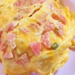 KH03.43 ข้าวไข่ข้น 2ฟอง ใส่แหนมหมู 50 กรัม