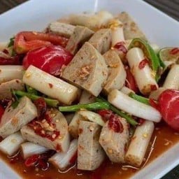 ยำไหลบัวหมูยอ