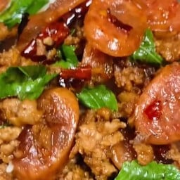 ข้าวกระเพราะกุเชียงใส่หมูสับ