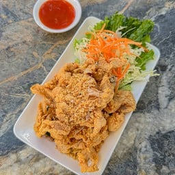 ไก่กระเทียม/กับข้าว