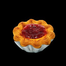 ทาร์ตดอกไม้ราสเบอรี่ครีมชีส