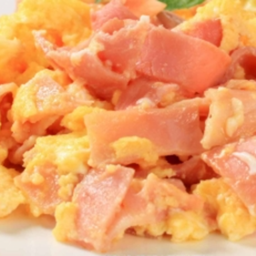 KH03.46 ข้าวไข่ข้น 2ฟอง ใส่หมูสามชั้น 50 กรัม