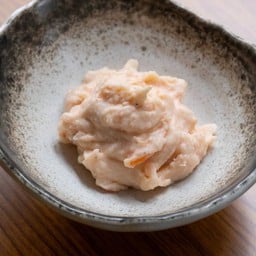 Mentaiko potato salad.