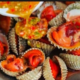 หอยแครงลวก 400กรัม น้ำจิ้มรสแซ่บ