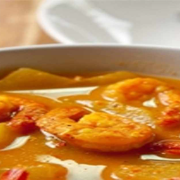 /KD42 แกงส้มมะละกอ 100 กรัม ใส่กุ้ง 150 กรัม