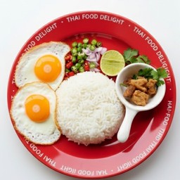 ปลาเค็มทรงเครื่อง+ไข่ดาวเยิ้มๆ 2  ฟอง