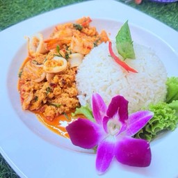 ข้าวห่อหมกทะเลไข่ข้น