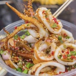 ปลาหมึกย่าง ข้าวตามสั่ง ลพบุรี 4