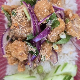 ข้าวหน้าไก่แซ่บ แซ่บ