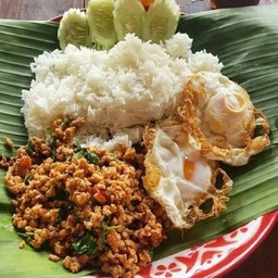 กะเพราถาด จุกๆ