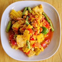 ตำไทยข้าวโพดหวาน