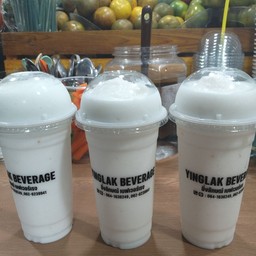 มะพร้าวนมสดปั่น 3แก้ว  (coconut milkshake)