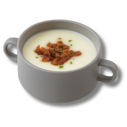 ซุปเบคอนกรอบ Crispy bacon soup