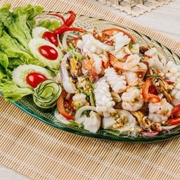 ยำวุ้นเส้นทะเลเล็ก
