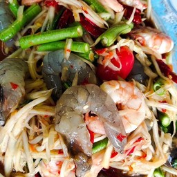 ตำกุ้งสองใจ