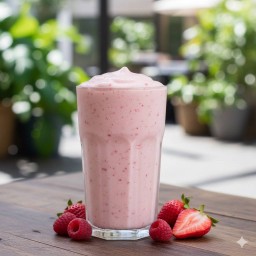 Strawberry smoothie yogurt