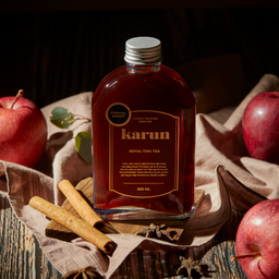 ชาดำผสมน้ำแอปเปิ้ล แบบขวดขนาด 250 มล.