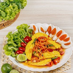 ตำข้าวโพดไข่เค็ม