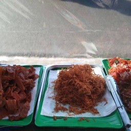 หมูปิ้งเตาถ่าน&หมูฝอย หมูหวานแผ่น