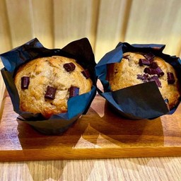 Vegetarian Banana Chocolate Chip Muffin
